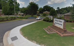 Ungated Entrance to Wood Glen Apartments, LaGrange