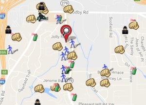 November 2016 Crime Map (spotcrime.com)