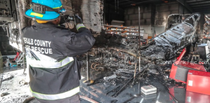 Tractor-Trailer Repair Shop Explosion Severely Burns Worker