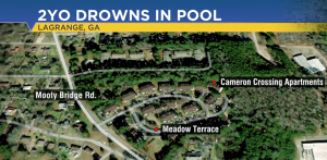 Pool Safety Negligence? Toddler Tragically Loses Life in LaGrange, GA Apartment Complex Pool Drowning.